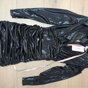 House of CB Black Metallic Dress